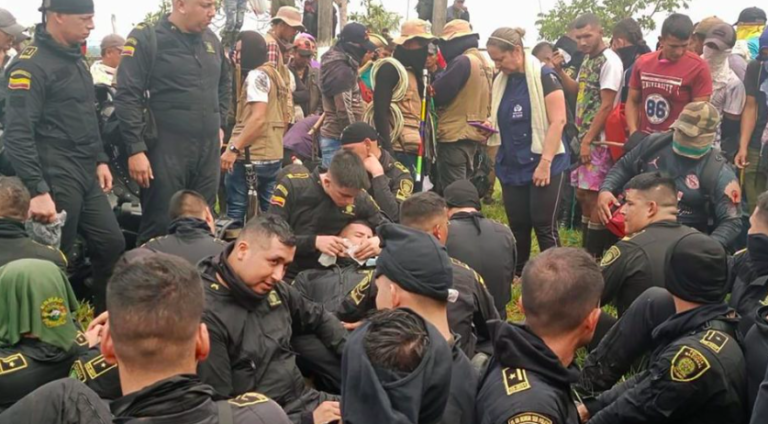 Two people die, and police are taken hostage during peasant and indigenous protest in Colombia