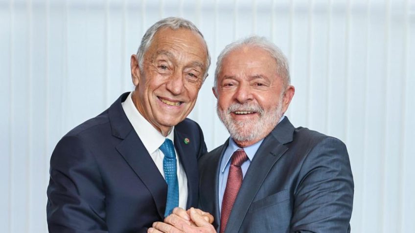 Marcelo Rebelo and Luiz Lula da Silva. (Photo internet reproduction)