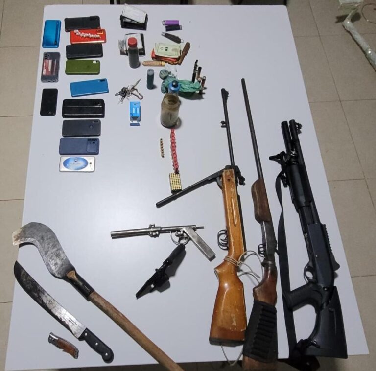 Brazil: land invaders arrested with firearms, machetes, and sickle