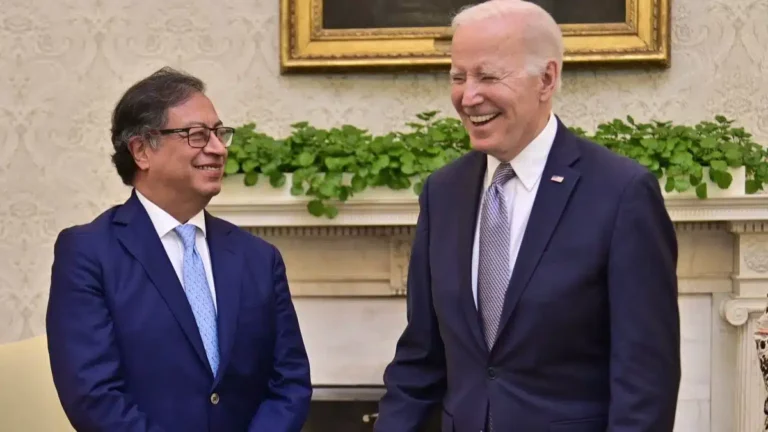 Colombian president Petro and Biden meet in Washington
