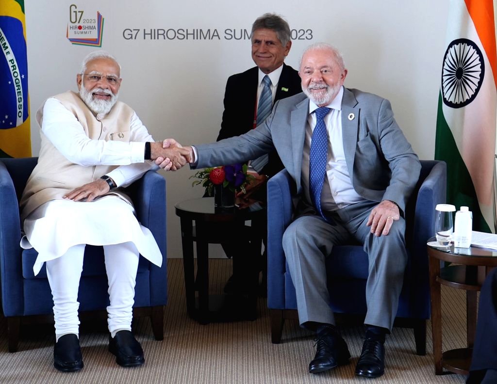 Lula da Silva met India's Modi. (Photo internet reproduction)