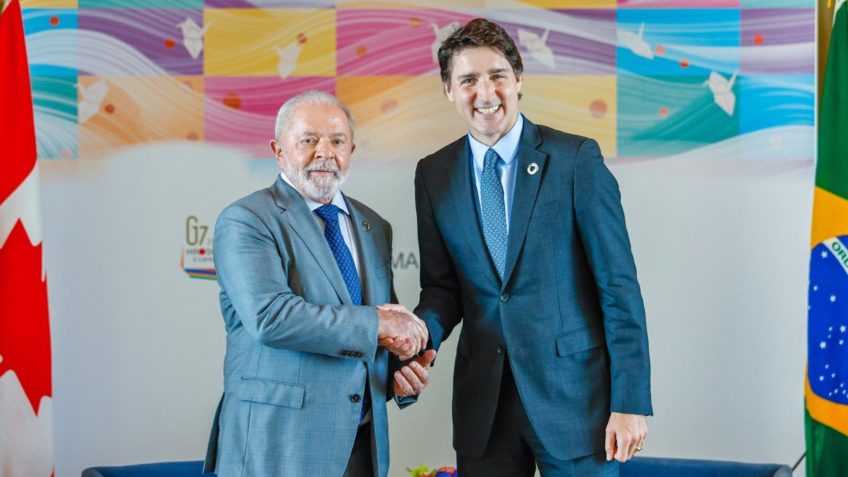 Lula da Silva met, among others, Canada's Trudeau. (Photo internet reproduction)