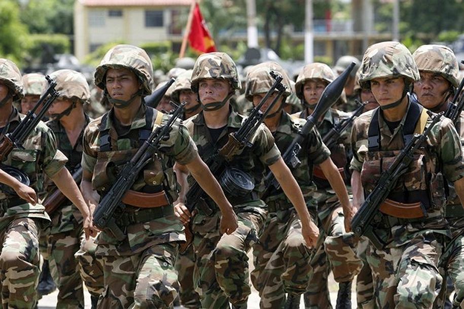 Nicaraguan defense forces. (Photo Internet reproduction)