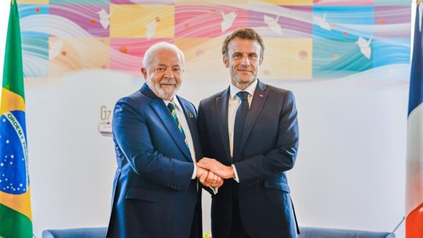 Lula attends economic summit in Paris with environmental focus. (Photo Internet reproduction)