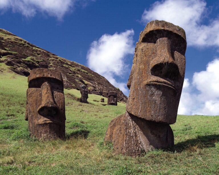 Unesco identifies 22 damaged monolithic human figurines on Easter Island after fire in 2022