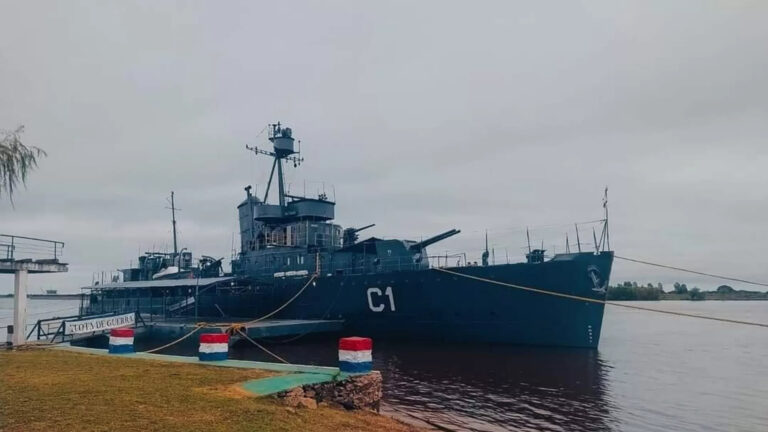 The historic warship Cañonero Paraguay embarks on new journey after restoration