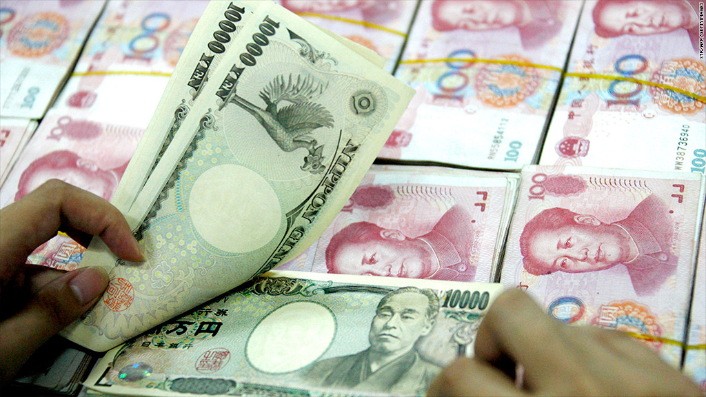Possible currency tensions between the yen and the yuan are a cause for concern. (Photo Internet reproduction)