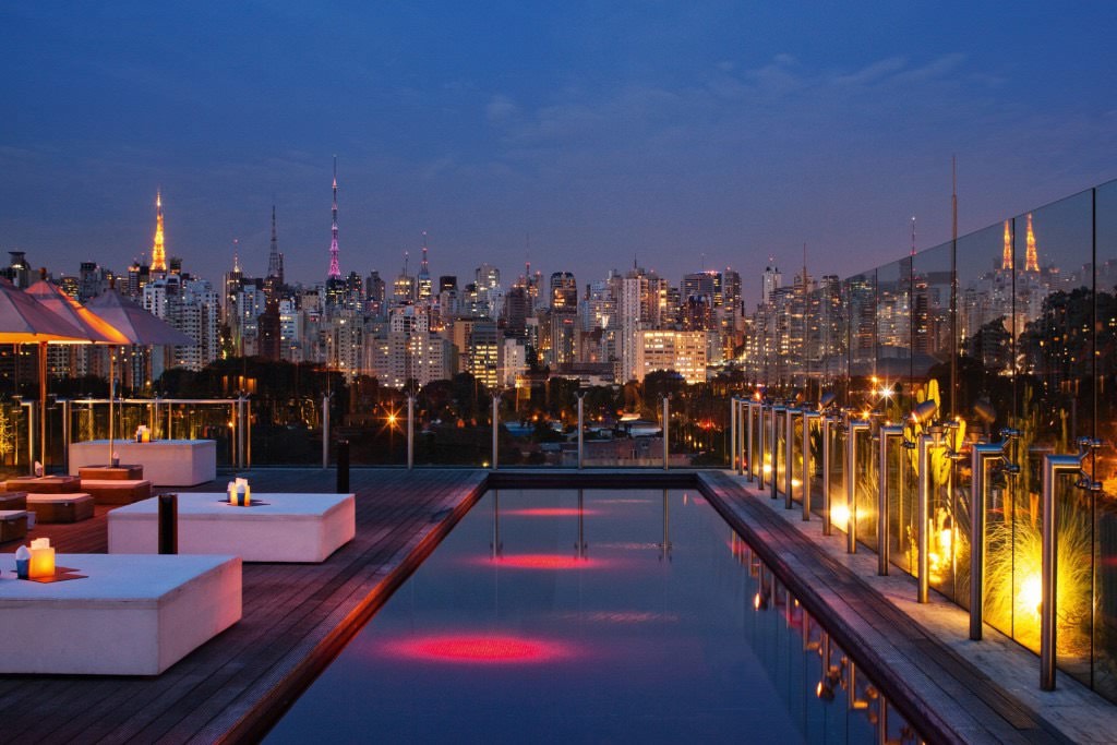 One of the many famous roof top teraces in São Paulo. (Photo Internet reproduction)