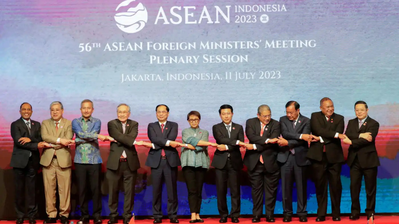 ASEAN foreign ministers meet in Jakarta to address Myanmar crisis and regional challenges. (Photo Internet reproduction)