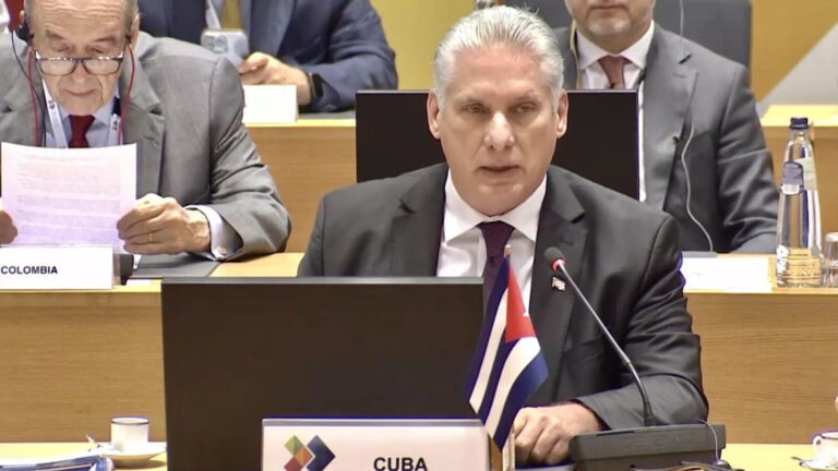 Cuban president pleads for equal relations between Latin America and the European Union