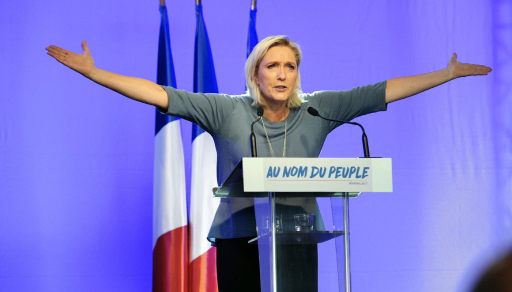 Marine Le Pen. (Phofo Internet reproduction)