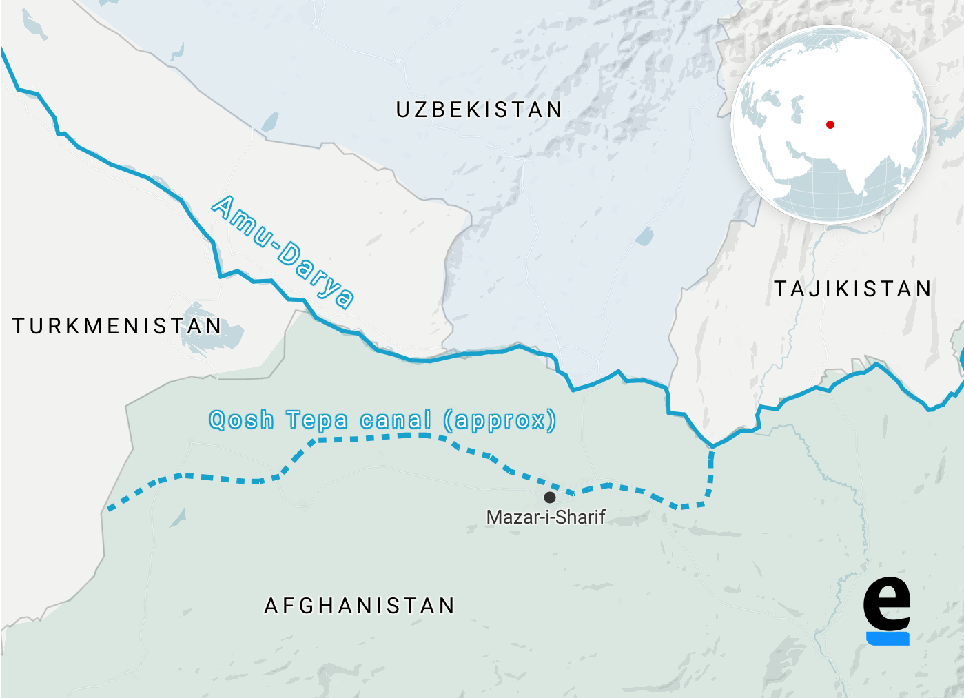 Qosh Tepa canal. (Photo Internet reproduction)