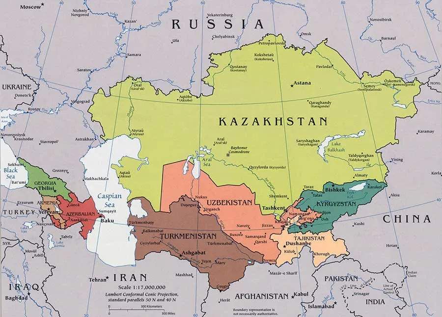 Central Asia and the Caucasus. (Photo Inernet reproduction)