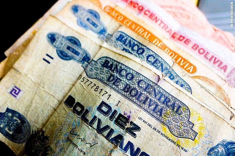 Bolivian money. (Photo Internet reproduction)