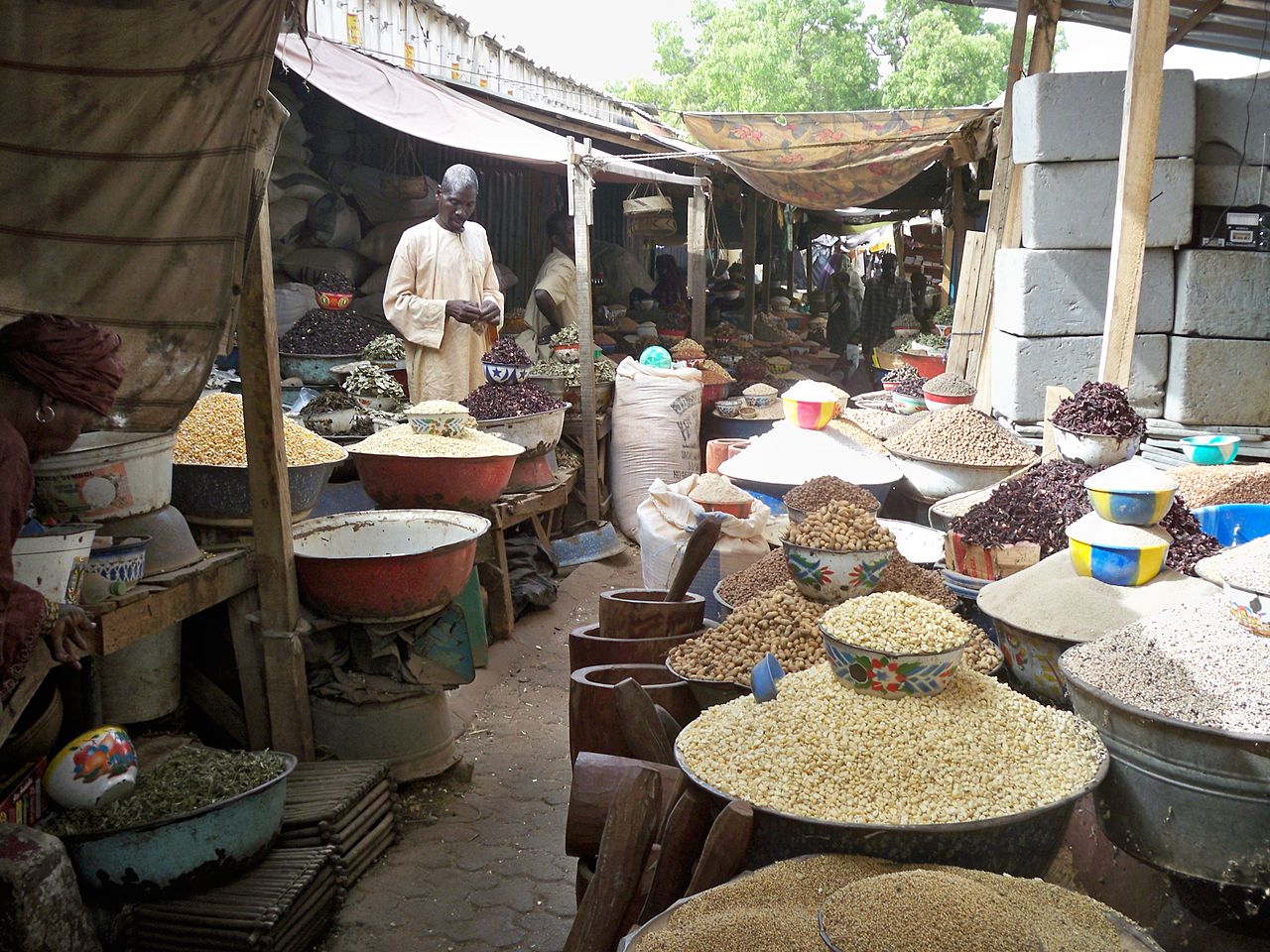 Niamey market. (Photo Internet reproduction)