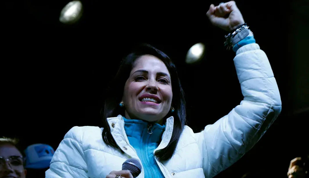 Ecuadorian presidential candidate Luisa González said she received life threat. (Photo Internet reproduction)