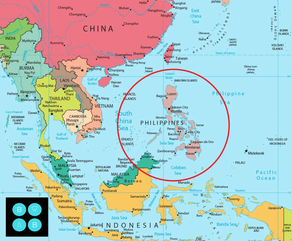 Philippine eastern coast