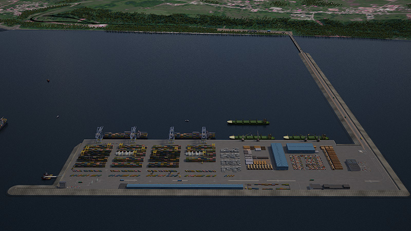A Closer Look at Angola's Infrastructure Mega Projects - Caio Deep Water Port. (Photo Internet reproduction)