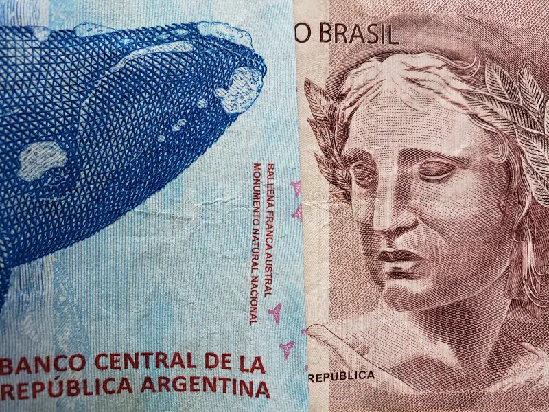 Should Argentina Peg to Brazil's Real, Not Dollar?. (Photo Internet reproduction)