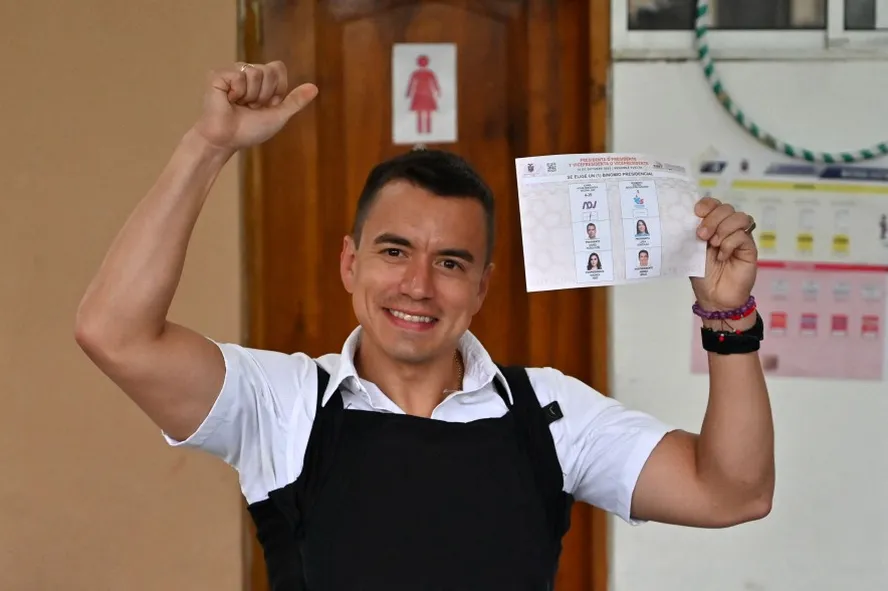 Youngest President Daniel Noboa Wins in Ecuador Amid Challenges. (Photo Internet reproduction)