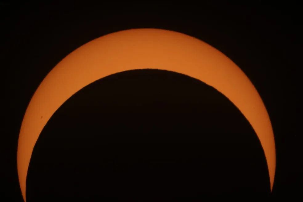 NASA Satellite Captures Annular Solar Eclipse's Impact Over Brazil. (Photo Internet reproduction)