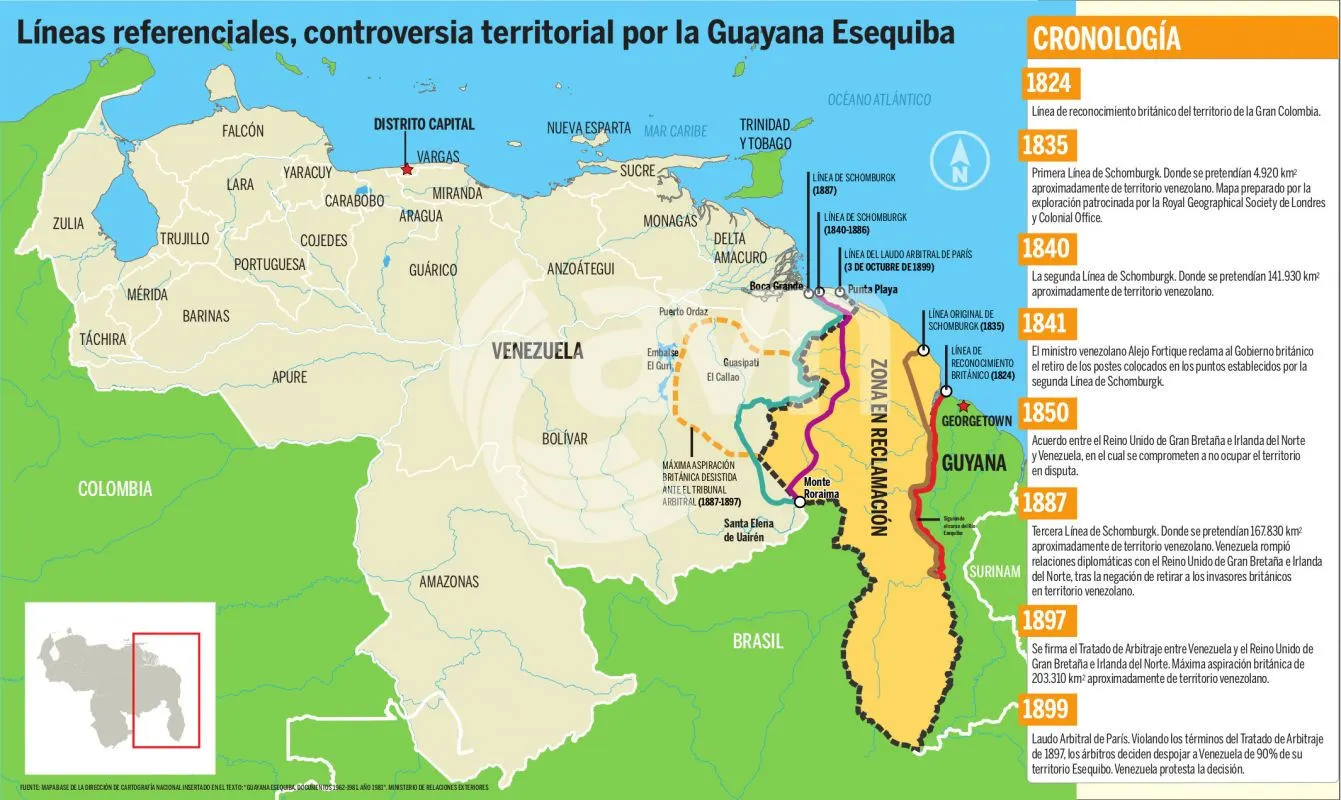 Venezuela Intensifies Stance in Esequibo Region Dispute. (Photo Internet reproduction)