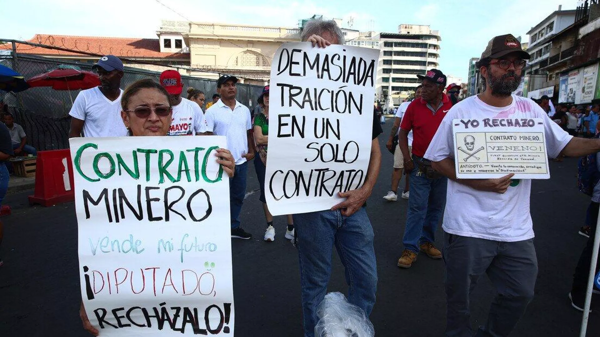 Continued Protests in Panama Over Canadian Mining Deal. (Photo Internet reproduction)