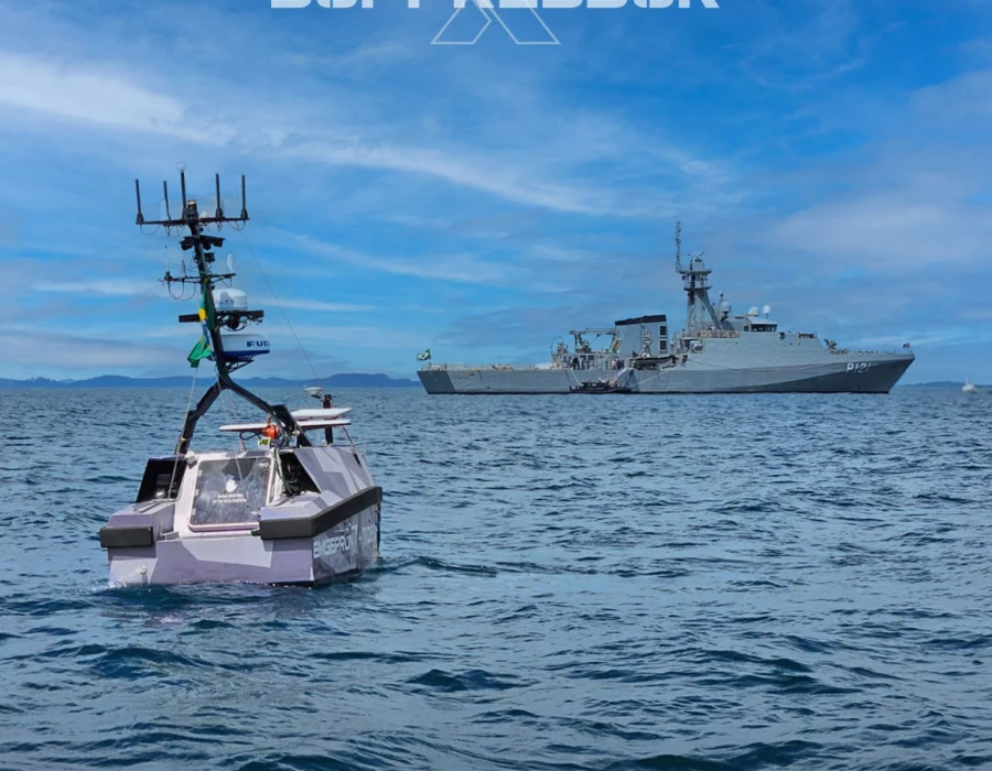 Brazil Tests Local Unmanned Boat in Mine Warfare Drill. (Photo Internet reproduction)
