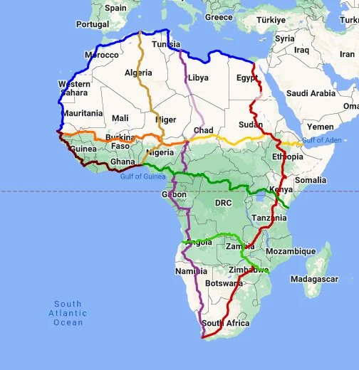 Highways of Opportunity in Africa - Trans-African Highway. (Photo Internet reproduction)