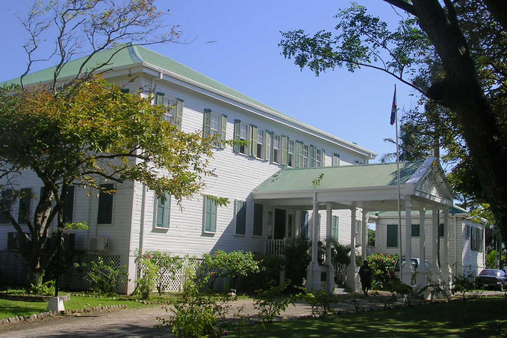 Government House in Belize City, Belize