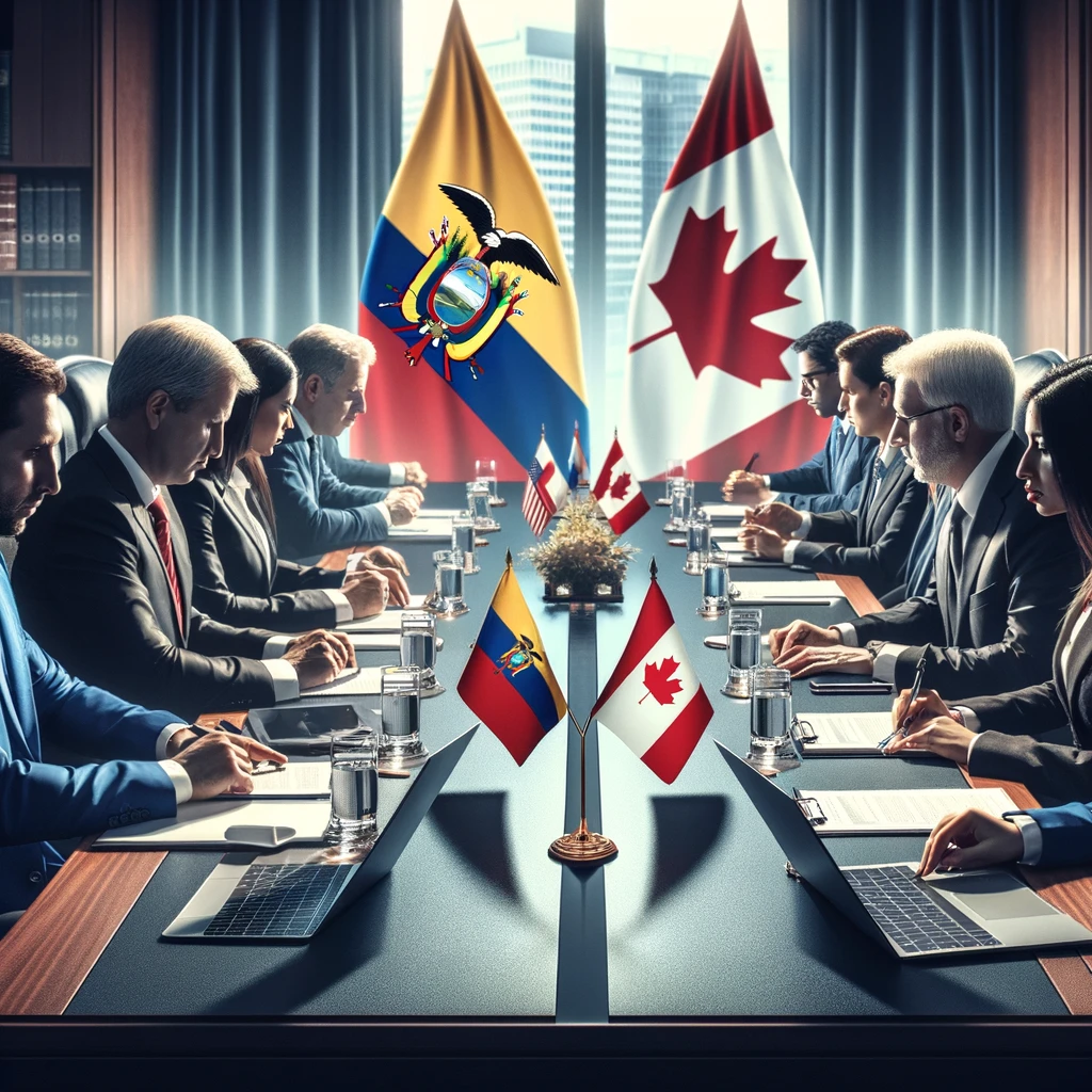 Ecuador-Canada Trade Talks Begin. (Photo Internet reproduction)