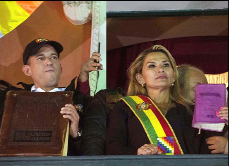 Jeanine Áñez and Luis Fernando Camacho
