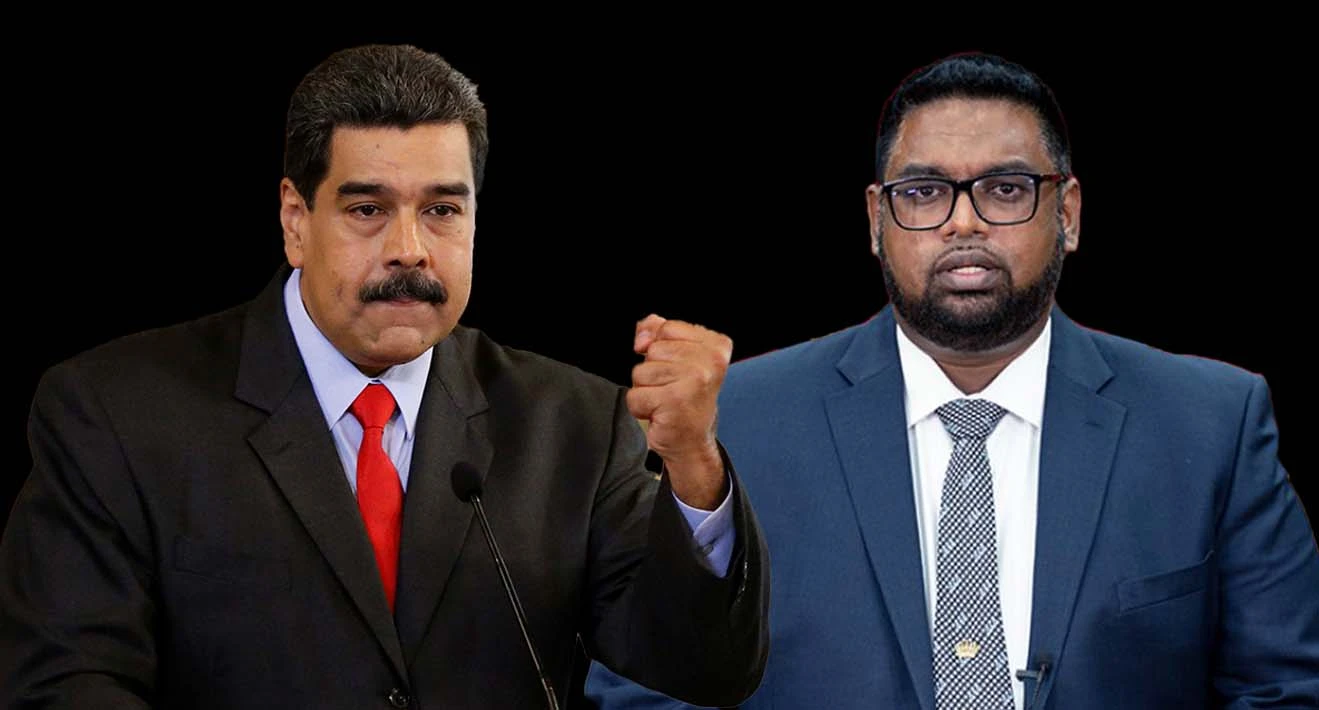 Venezuelan and Guyanese Presidents Confront Today Border Dispute - Nicolas Maduro and Irfaan Ali. (Photo Internet reproduction)