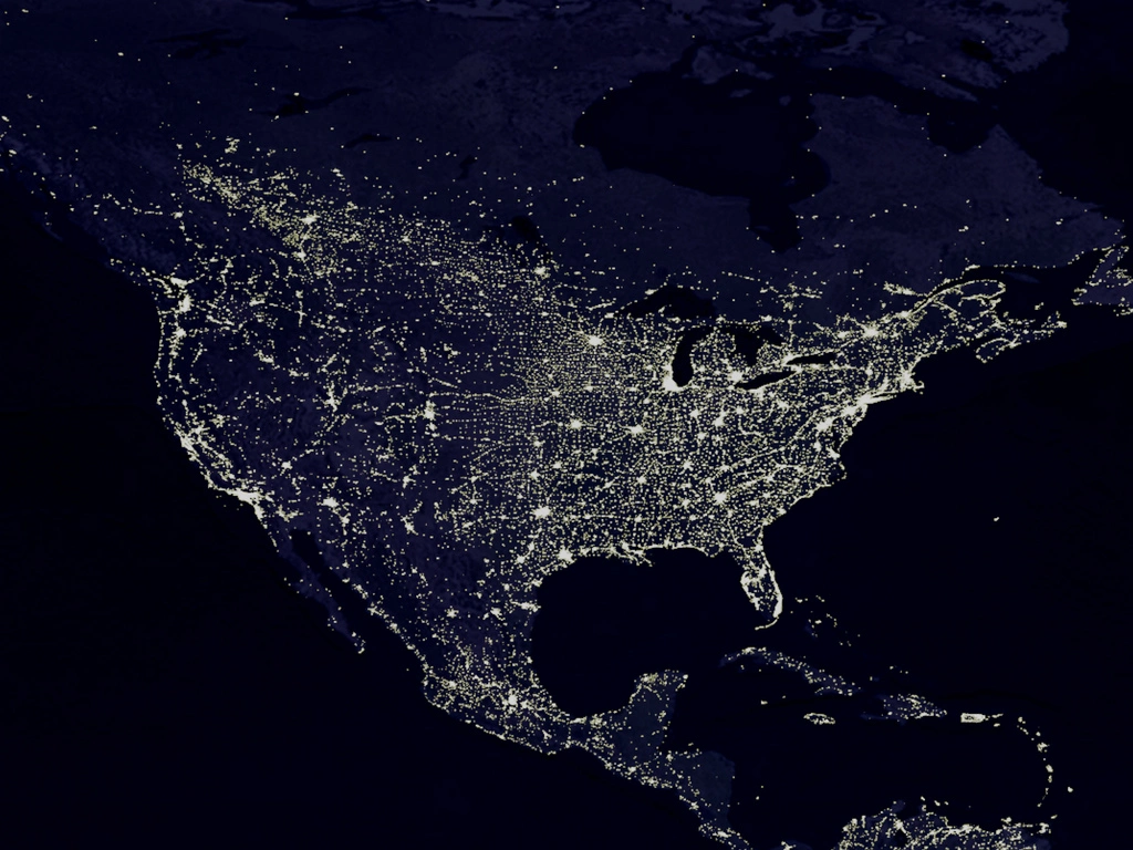 US by night