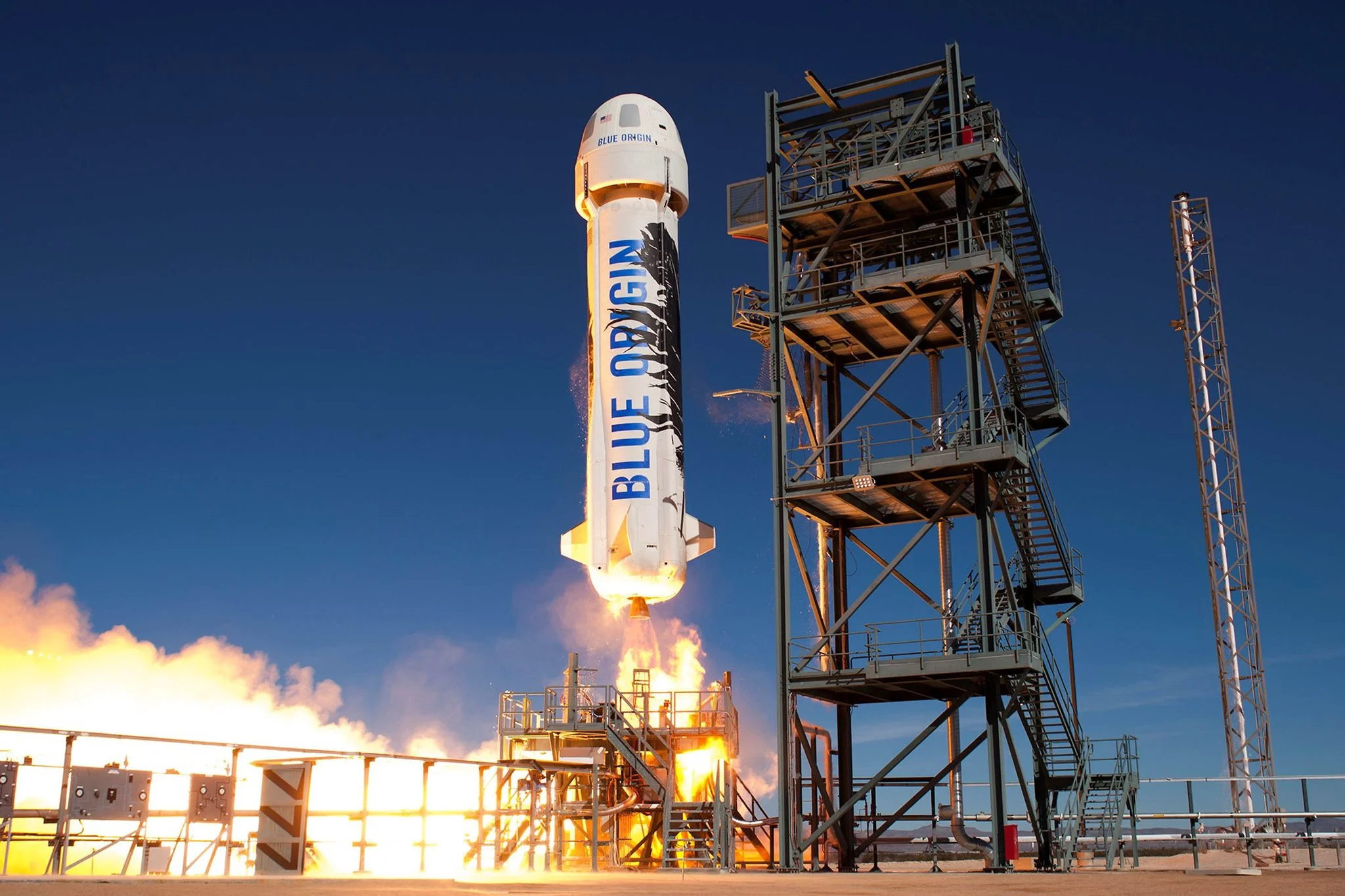 Blue Origin's Awaited Return to Space. (Photo Internet reproduction)