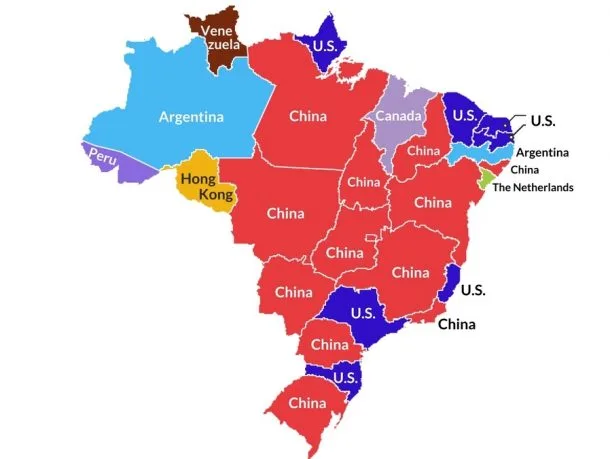 A Bold Step or a Mere Gesture? Scrutinizing U.S.-Brazil Trade Relations Revamp - this illustrations is based on 2017 figures. Since then, things have become more pronounced in favour of China. (Photo Internet reproduction)