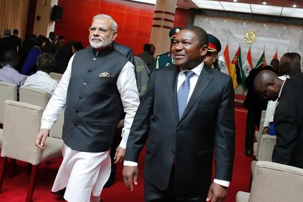 Filipe Nyusi and modi