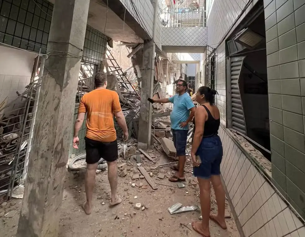 Explosion Leads to Devastation in Northeast Brazil. (Photo Internet reproduction)