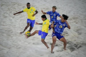 Brazil's Beach Soccer Team Marches into Semifinals with Impressive Win