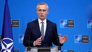 NATO Chief Responds to Trump's Security Risk Comments