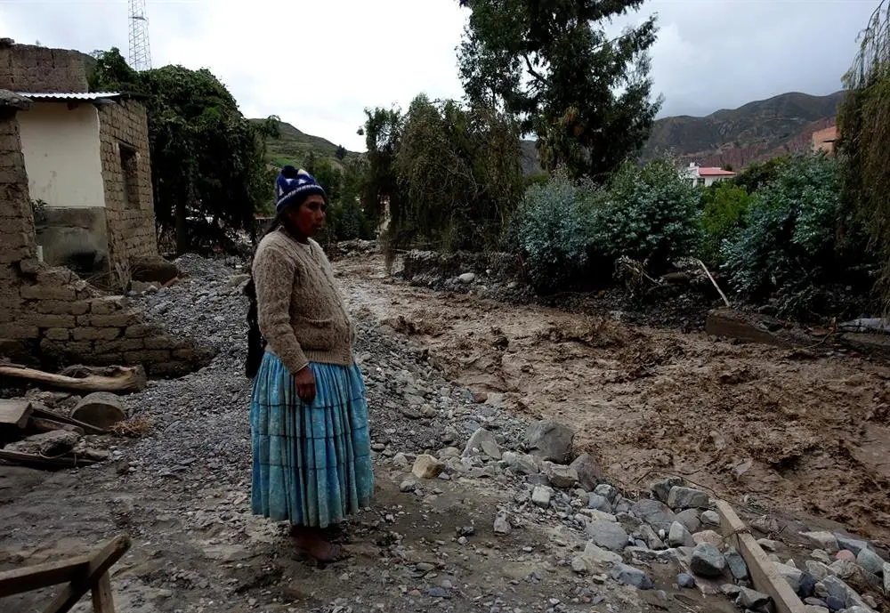Bolivia's La Paz Responds to Severe Rainfall with Emergency. (Photo internet reproduction)