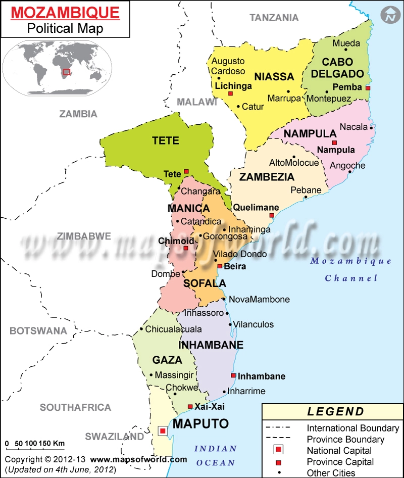 mozambique-political-map