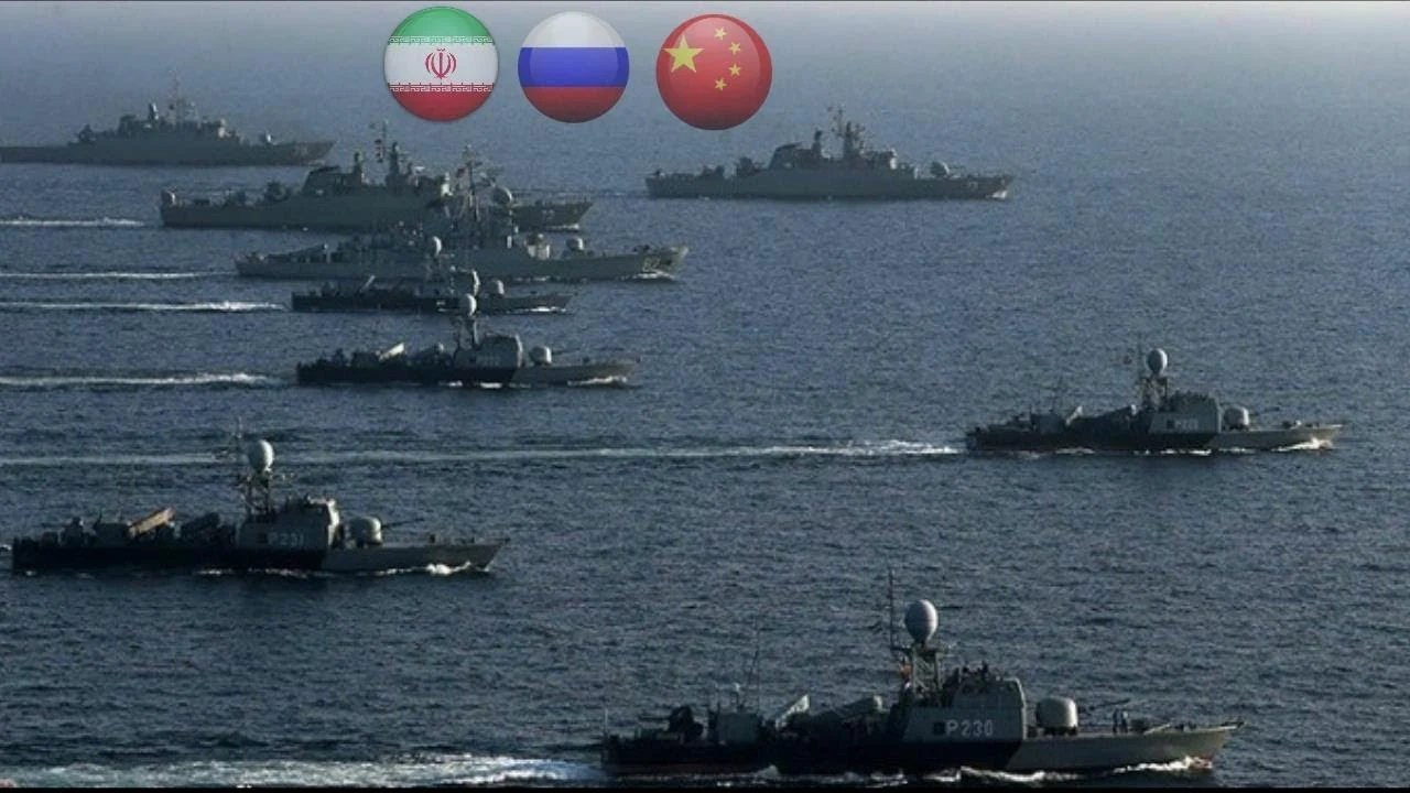 The Naval Drills of China, Russia, and Iran in the Middle East. (Photo Internet reproduction)