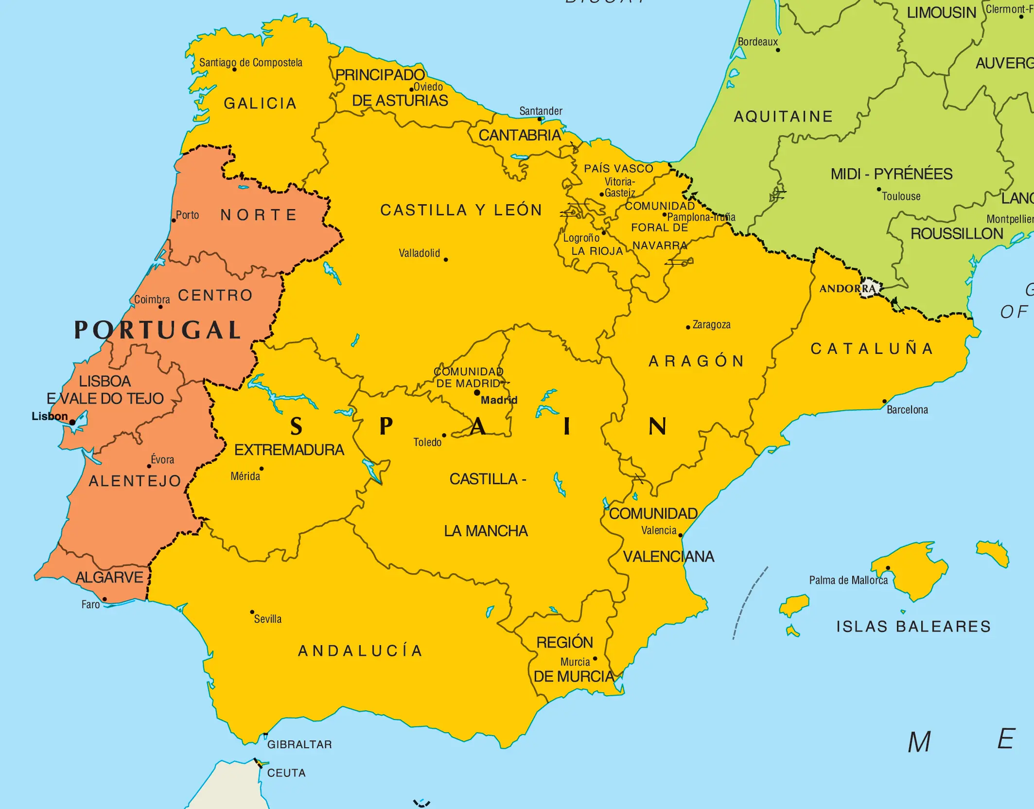 portugal map