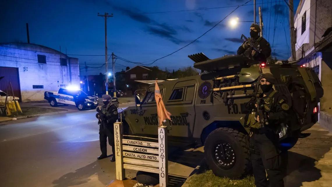 Argentina Broadens Gun Use Rules for Federal Forces - Rosario. (Photo Internet reproduction)
