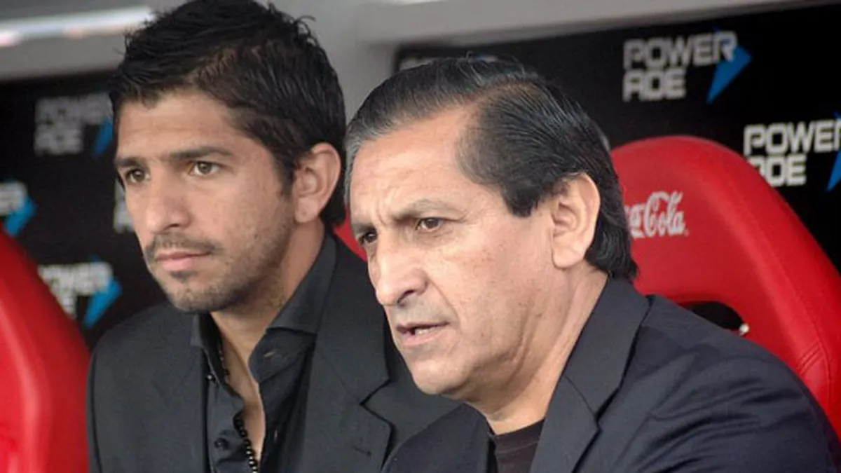 Ramón Díaz and his son Emiliano