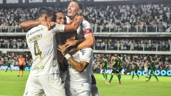 Santos Defeats Money Wonder Palmeiras to Lead Championship Finals. (Photo Internet reproduction)