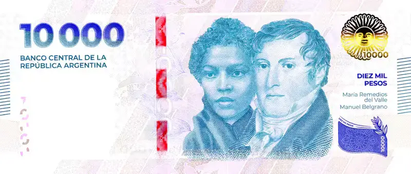 Argentina Unveils New 10,000-Peso Banknote to Combat Inflation. (Photo Internet reproduction)