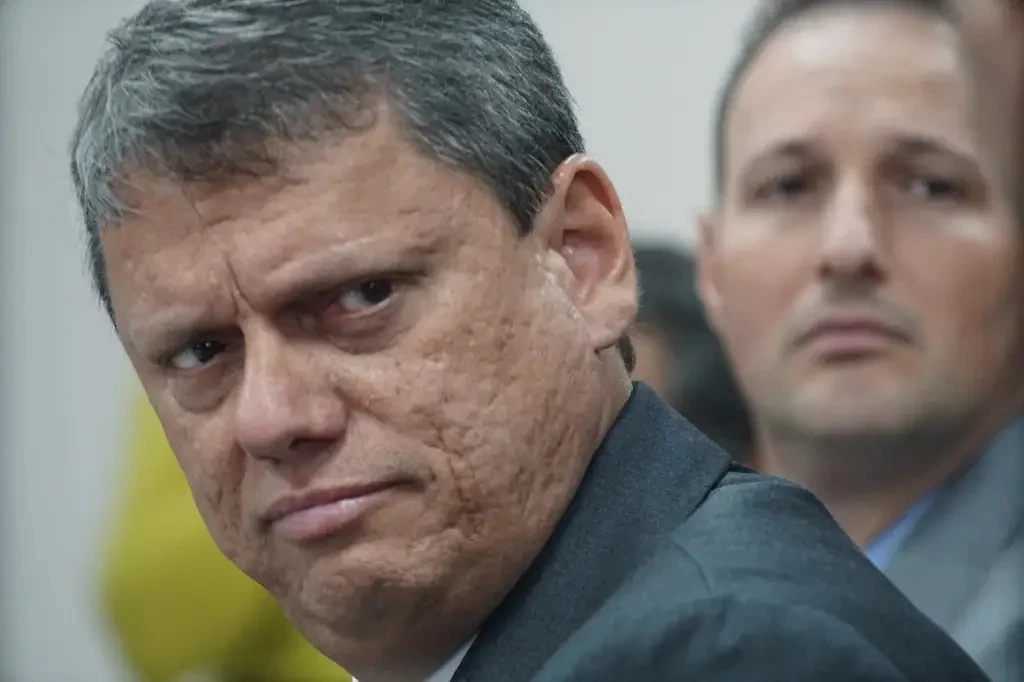 Governor Tarcisio de Freitas, a close Bolsonaro ally. (Photo Internet reproduction)