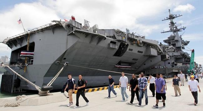Strategic Waters: US Aircraft Carrier Anchors in Chile for Key Military Drills. (Photo Internet reproduction)